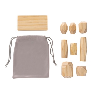 Pierres d'équilibre en bois dans une pochette Ukiyo Crios 5