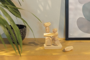 Pierres d'équilibre en bois dans une pochette Ukiyo Crios 7