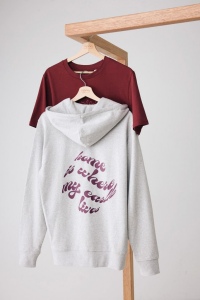 Sweat à capuche avec zip en coton recyclé IQONIQ Abisko 126