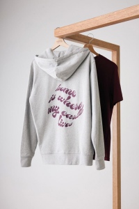 Sweat à capuche avec zip en coton recyclé IQONIQ Abisko 127