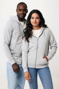 Sweat à capuche avec zip en coton recyclé IQONIQ Abisko 130