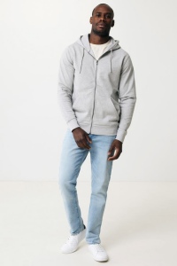 Sweat à capuche avec zip en coton recyclé IQONIQ Abisko 136