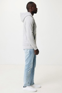 Sweat à capuche avec zip en coton recyclé IQONIQ Abisko 137