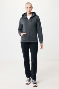 Sweat à capuche avec zip en coton recyclé IQONIQ Abisko 160