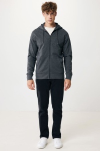 Sweat à capuche avec zip en coton recyclé IQONIQ Abisko 165