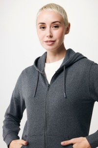 Sweat à capuche avec zip en coton recyclé IQONIQ Abisko 168