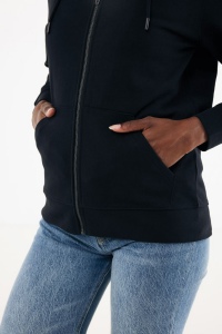 Sweat à capuche avec zip en coton recyclé IQONIQ Abisko 28