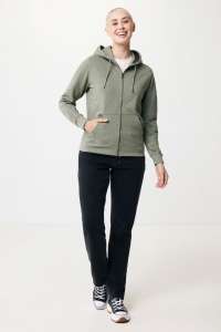 Sweat à capuche avec zip en coton recyclé IQONIQ Abisko 183