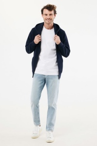 Sweat à capuche avec zip en coton recyclé IQONIQ Abisko 44