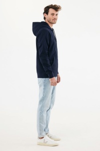 Sweat à capuche avec zip en coton recyclé IQONIQ Abisko 46