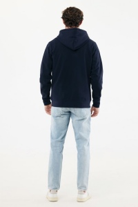 Sweat à capuche avec zip en coton recyclé IQONIQ Abisko 47
