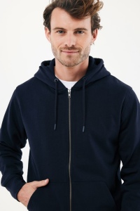 Sweat à capuche avec zip en coton recyclé IQONIQ Abisko 48