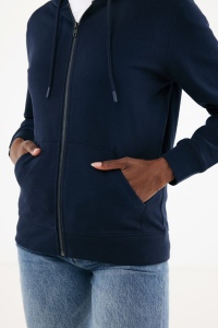 Sweat à capuche avec zip en coton recyclé IQONIQ Abisko 55