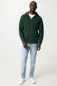 Sweat à capuche avec zip en coton recyclé IQONIQ Abisko 70