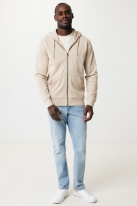 Sweat à capuche avec zip en coton recyclé IQONIQ Abisko 85