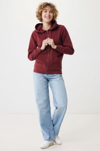 Sweat à capuche avec zip en coton recyclé IQONIQ Abisko 106