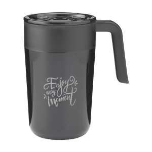 Mug isotherme à double paroi en acier inoxydable  recyclé et PP 2