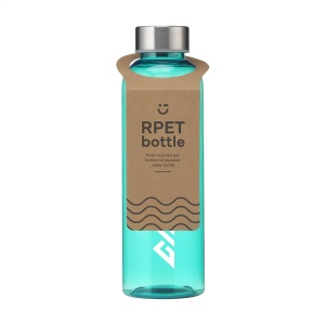 Cette bouteille d'eau est composée à 100% de RPET et est dotée d'un bouchon à vis anti-fuite en acier inoxydable 2