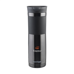 Thermos à double paroi en acier inoxydable avec un contenant avec une isolation parfaite, un large grip antidérapant en caoutchouc et un bec avec la technologie SNAPSEAL™
