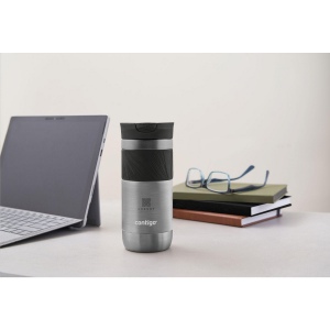 Thermos à double paroi en acier inoxydable avec un contenant avec une isolation parfaite, un large grip antidérapant en caoutchouc et un bec avec la technologie SNAPSEAL™ 27