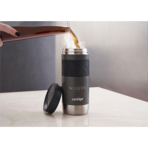 Thermos à double paroi en acier inoxydable avec un contenant avec une isolation parfaite, un large grip antidérapant en caoutchouc et un bec avec la technologie SNAPSEAL™ 30