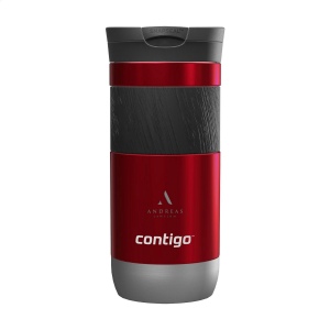 Thermos à double paroi en acier inoxydable avec un contenant avec une isolation parfaite, un large grip antidérapant en caoutchouc et un bec avec la technologie SNAPSEAL™