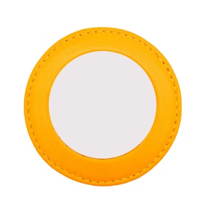 Miroir de poche cuir Flantier