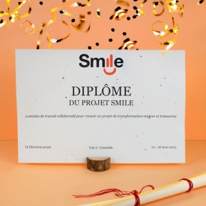 Diplôme A4 papier graines