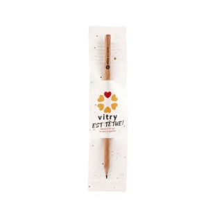 Marque-page papier graines et crayon bois 3