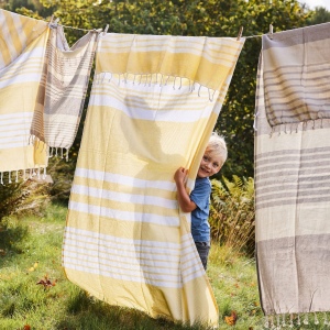 Sagaform Ella Serviette de hammam coton bio 145x250cm 8