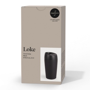 Mug de voyage Sagaform Loke avec finition caoutchoutée 240ml 6
