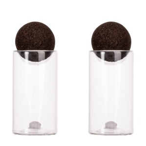 Sagaform Bouchons de liège nature sel/poivre pots, 2 pièces
