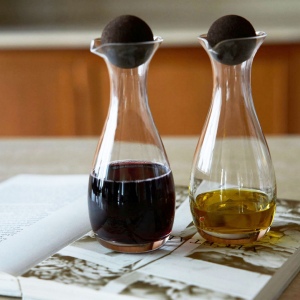 Sagaform Nature Carafes à huile/vinaigre avec bouchons en liège 2 pièces 300ml 3