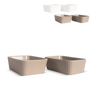 Sagaform Plat à four Flora mini 2-pcs