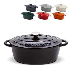 Orrefors Jernverk Poêle en fer émaillée ovale 3.5L