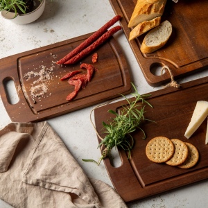 Orrefors Jernverk 2 paquets de planches à découper en bois Acacia 4