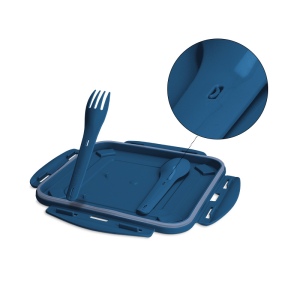 BOITE REPAS (LUNCH BOX) 1.2 l AVEC COUVERCLE, CUILLERE ET FOURCHETTE 6
