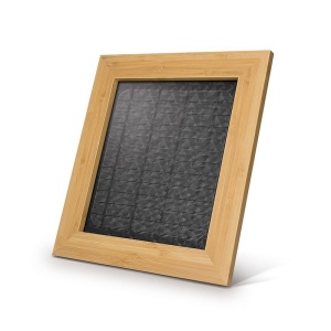CADRE SOLAIRE EN BAMBOU AVEC CHARGEUR 2