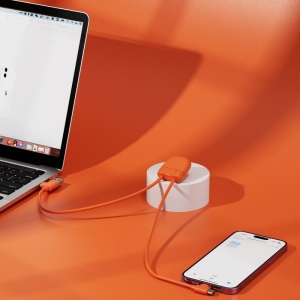 ICE-C - Câble de charge multi-connecteurs d'1 mètre avec transfert de données 23