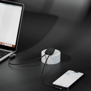 ICE-C - Câble de charge multi-connecteurs d'1 mètre avec transfert de données 24