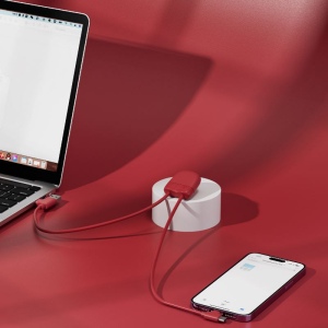 ICE-C - Câble de charge multi-connecteurs d'1 mètre avec transfert de données 27
