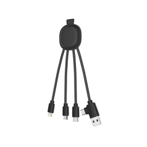 Ine Smart - Câble de charge multi-connecteurs Double entrée Type-C & USB 3