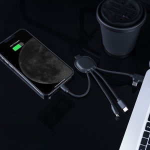 Ine Smart - Câble de charge multi-connecteurs Double entrée Type-C & USB 4
