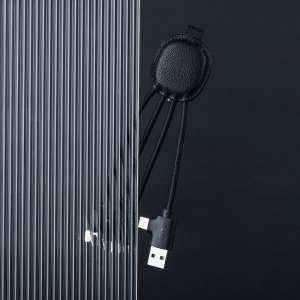 Ine Smart - Câble de charge multi-connecteurs Double entrée Type-C & USB 5