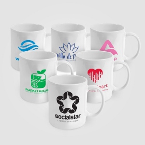 Seattle - Tasse en céramique blanche de 355 ml (+Sérigraphie)