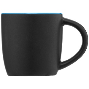 Zanzibar - Tasse en céramique noire matte de 355 ml avec ColourPop (+Sérigraphie) 6
