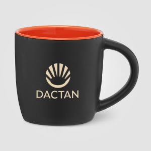 Zanzibar - Tasse en céramique noire matte de 355 ml avec ColourPop (+Sérigraphie) 15