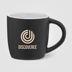 Zanzibar - Tasse en céramique noire matte de 355 ml avec ColourPop (+Sérigraphie) 17