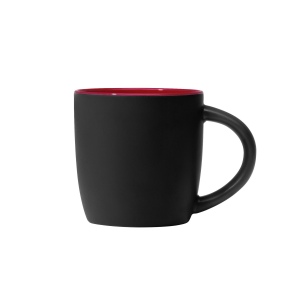 Zanzibar - Tasse en céramique noire matte de 355 ml avec ColourPop (+Sérigraphie) 11