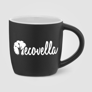 Zanzibar - Tasse en céramique noire matte de 355 ml avec ColourPop (+Sérigraphie) 5